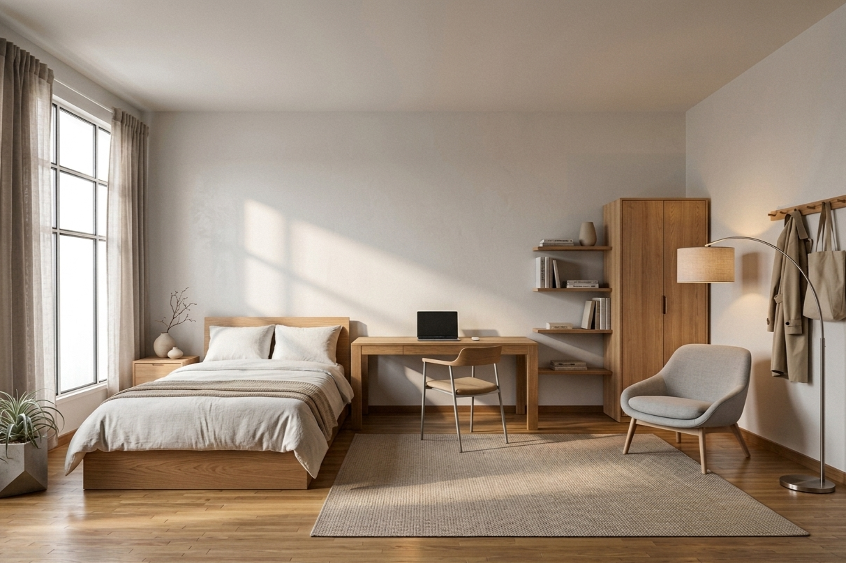 Habitación estilo minimalista